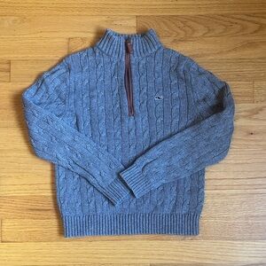Vineyard Vines Kids Blue Cable Knit Sweater
